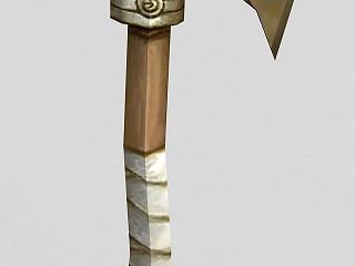 现代龙之谷斧头锤子武器模型