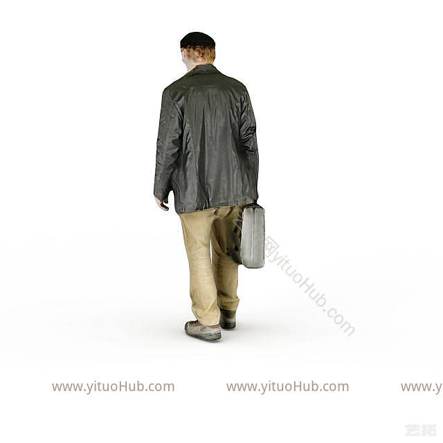 现代中年男人模型