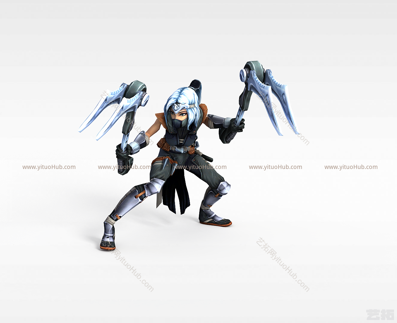 现代LOL暗影之拳阿卡丽模型