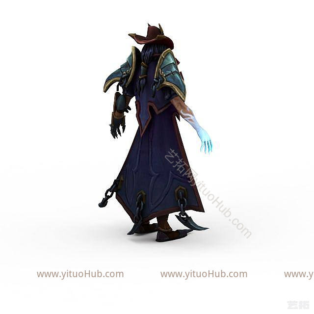 现代LOL崔斯特卡牌大师模型