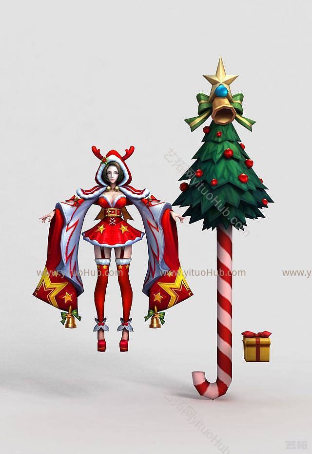 现代王者荣耀女游戏角色模型