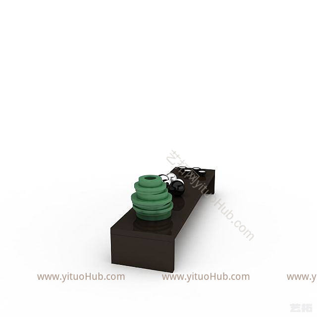 沏茶茶几模型