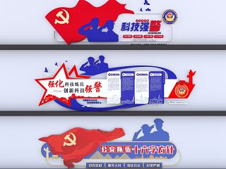 现代党建文化宣传墙