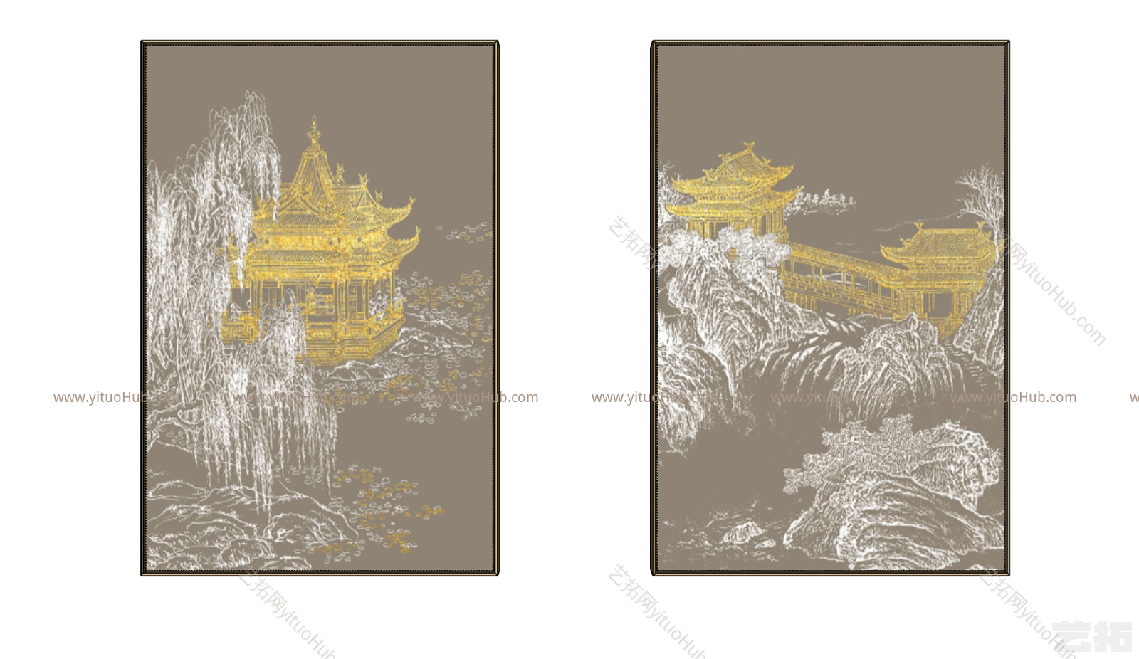 新中式装饰挂画