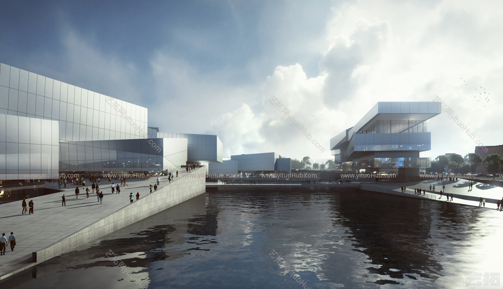 深圳鹭湖竞赛建筑效果图
