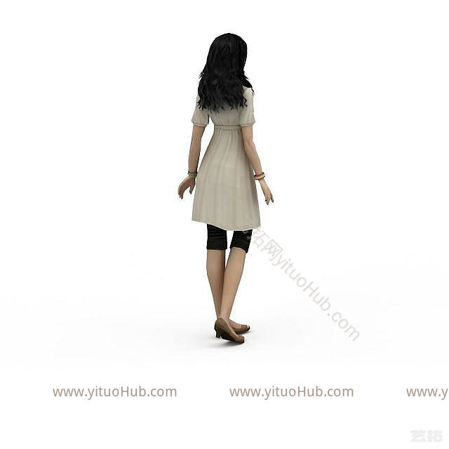 现代个性大方女人模型