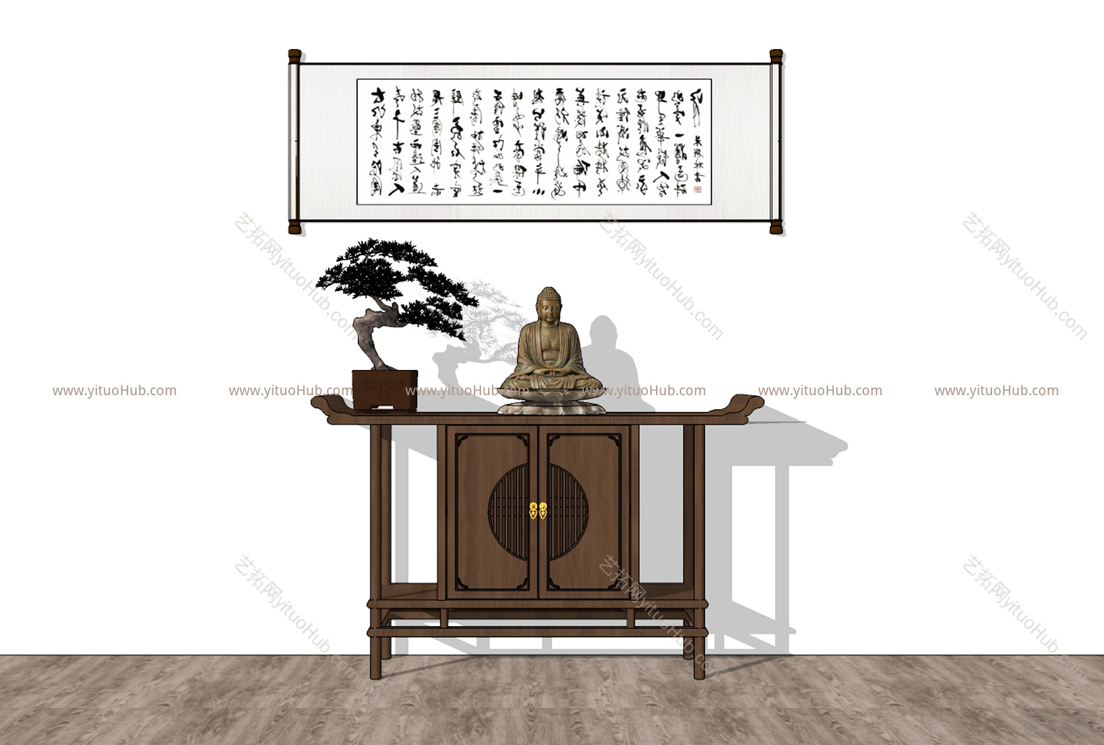 中式玄关柜