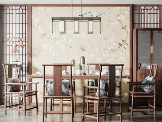 新中式家居餐厅