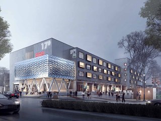 大型购物中心建筑效果图