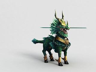 现代洪荒游戏麒麟模型
