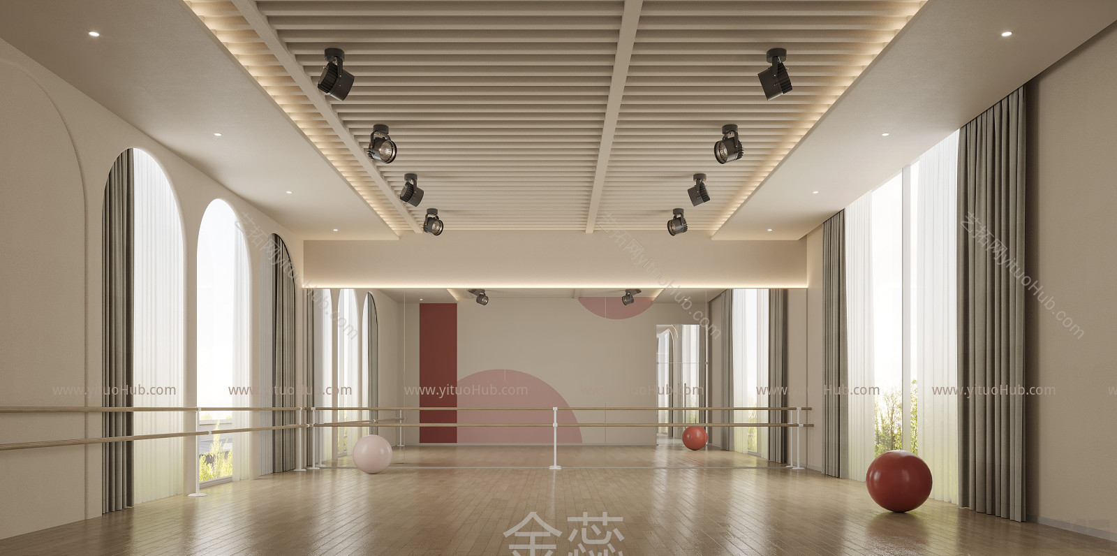 现代舞蹈室设计               