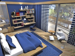 现代简约loft整装方案工地 指示牌 邮票 明信片 商场