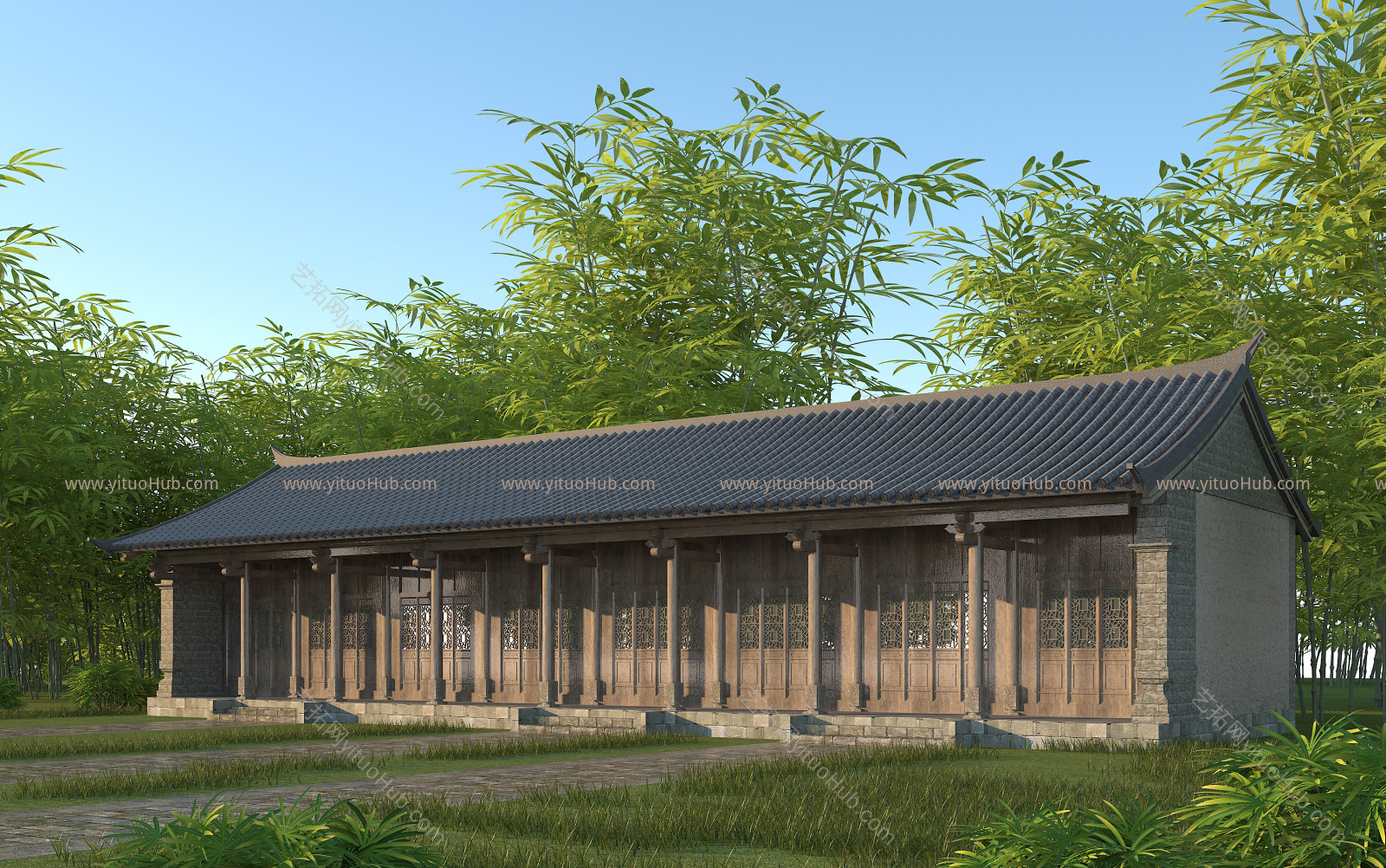 传统中式古建商业办公楼