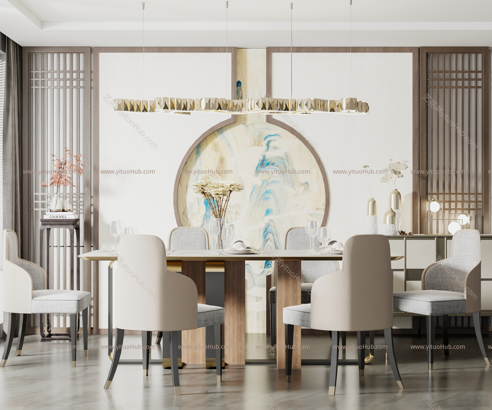 新中式家居餐厅