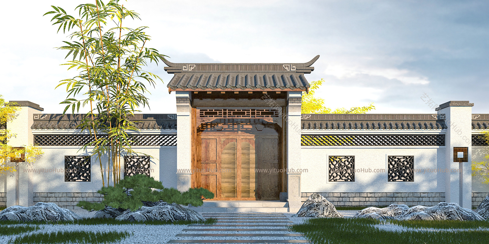 中式庭院花园