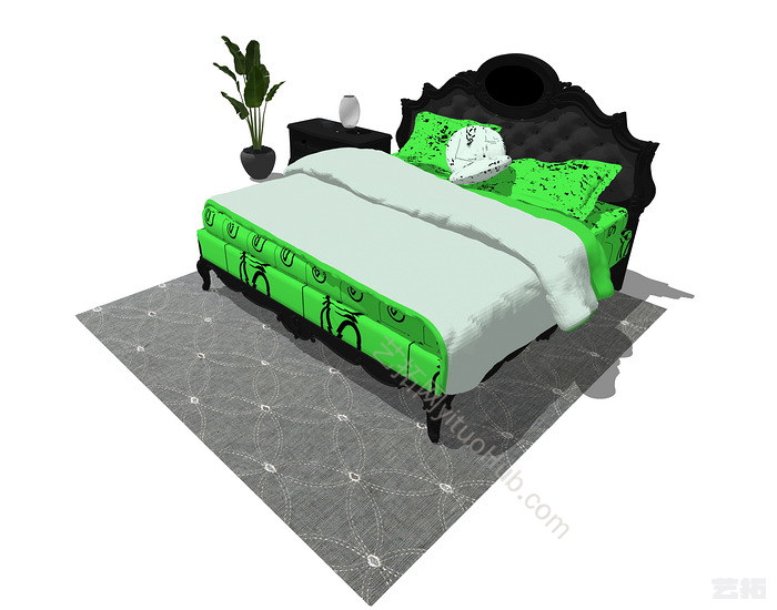 欧式双人床