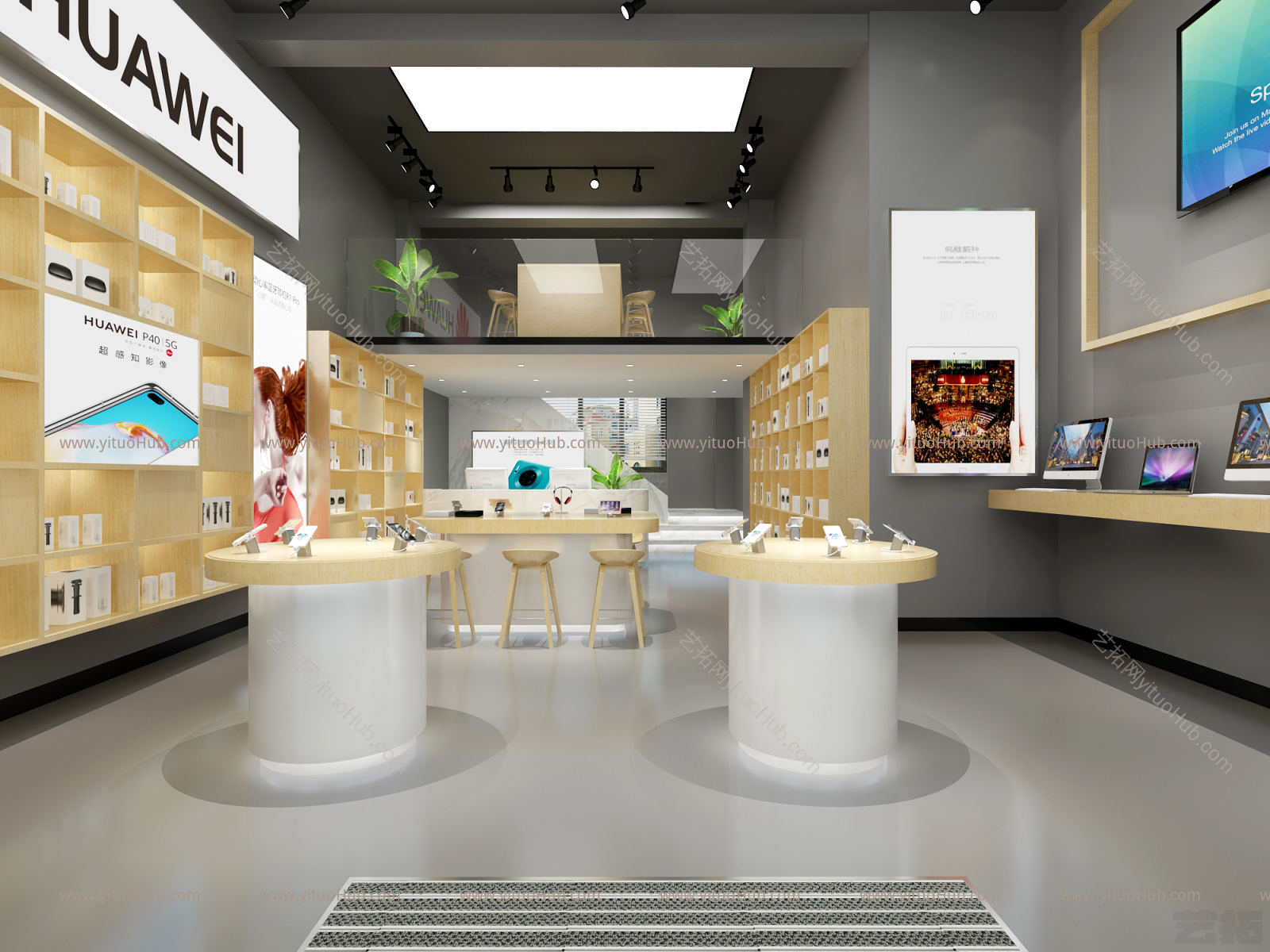现代手机数码店 货柜 手机
