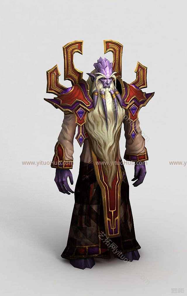 现代魔兽世界人物角色模型