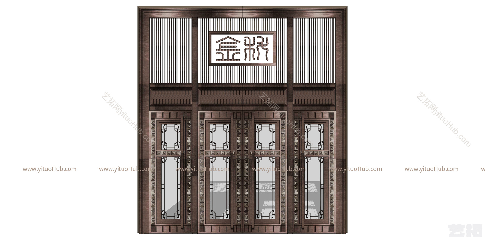 新中式别墅大门