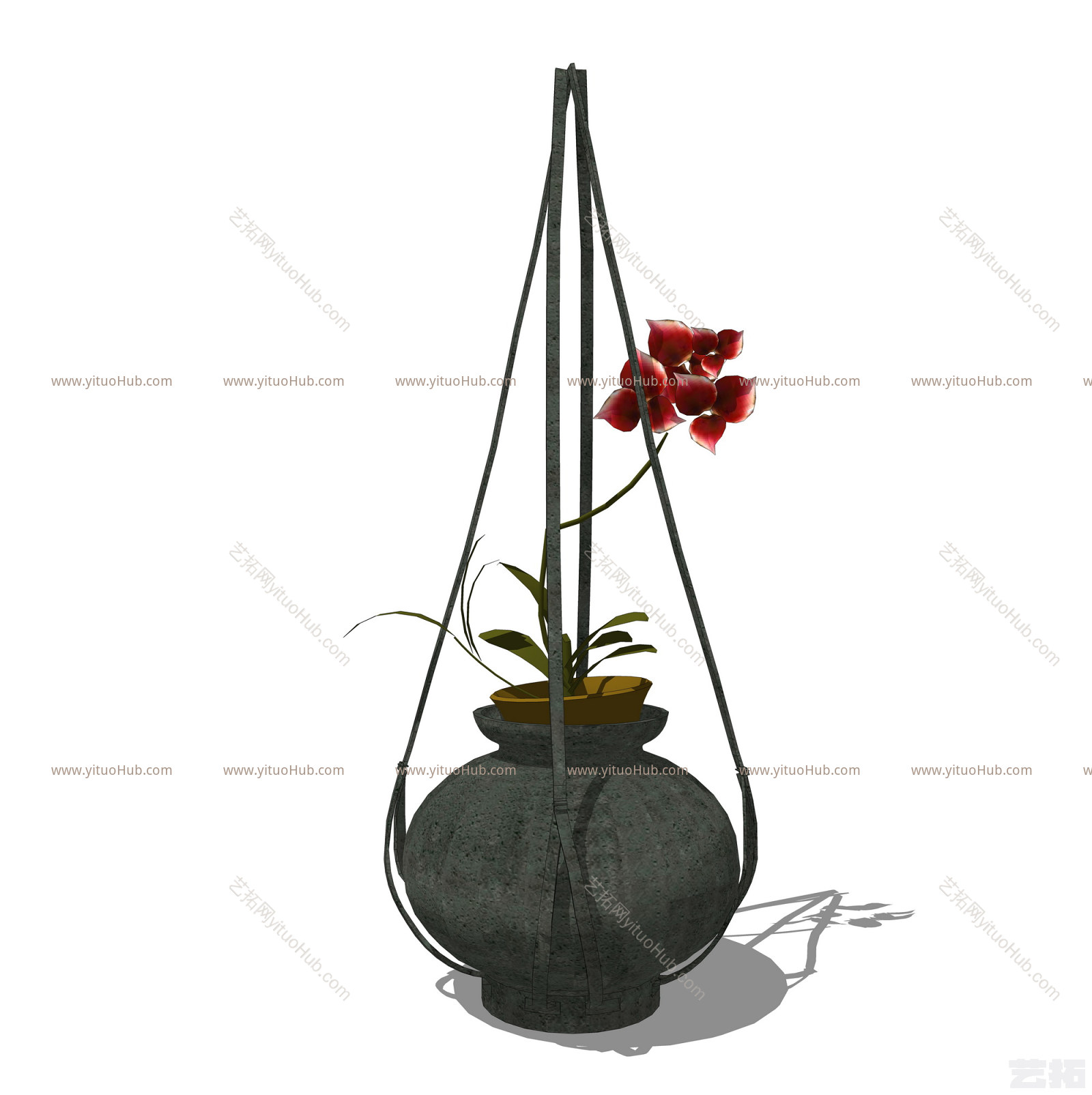 现代吊挂植物 绿植 吊篮盆栽