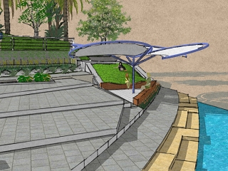 现代滨海公园景观建筑设计