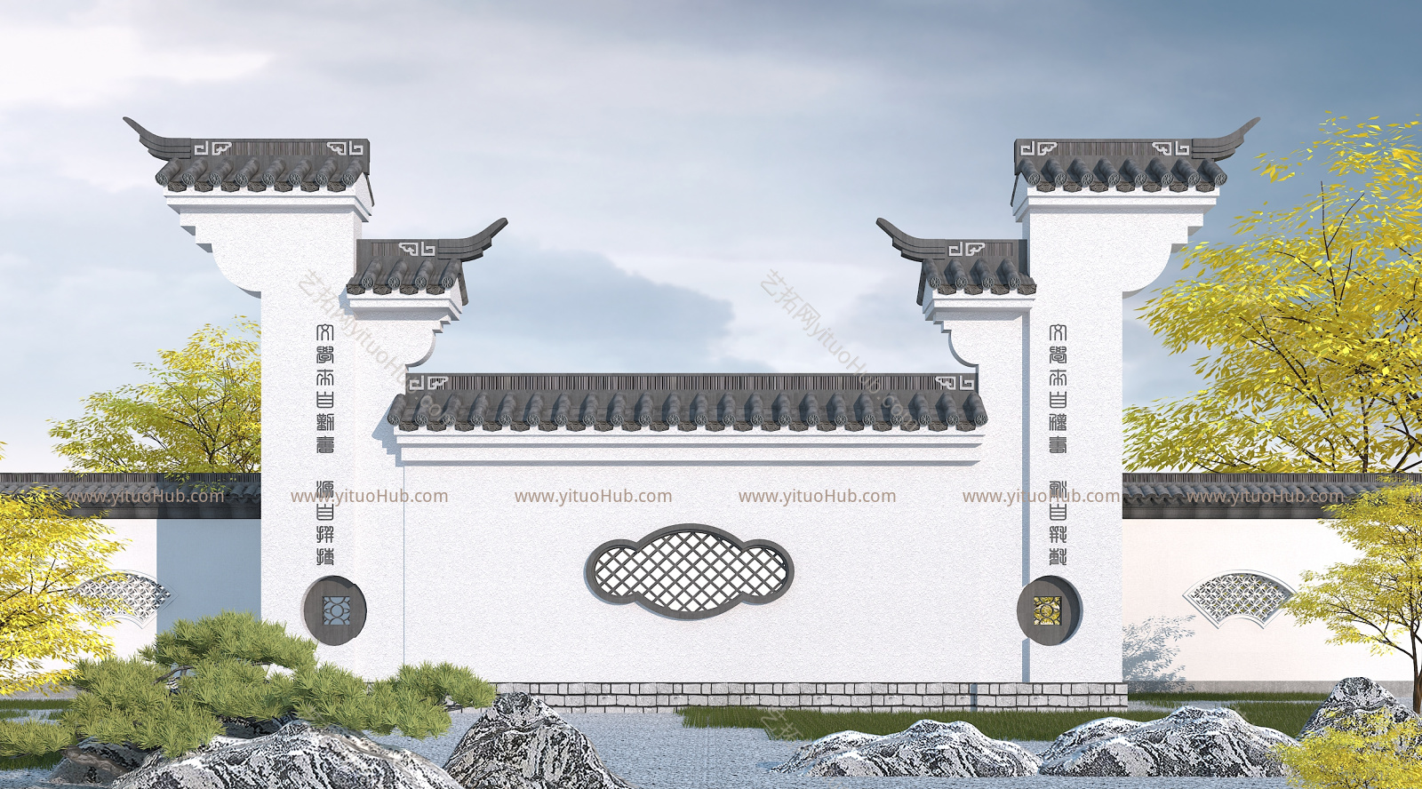 中式照壁