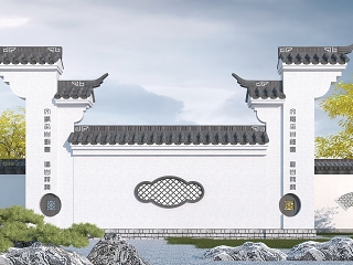 中式照壁