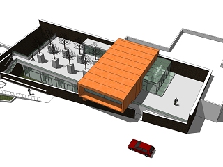现代展览馆建筑