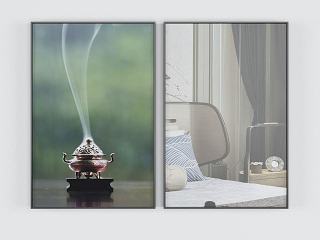 现代艺术装饰画模型