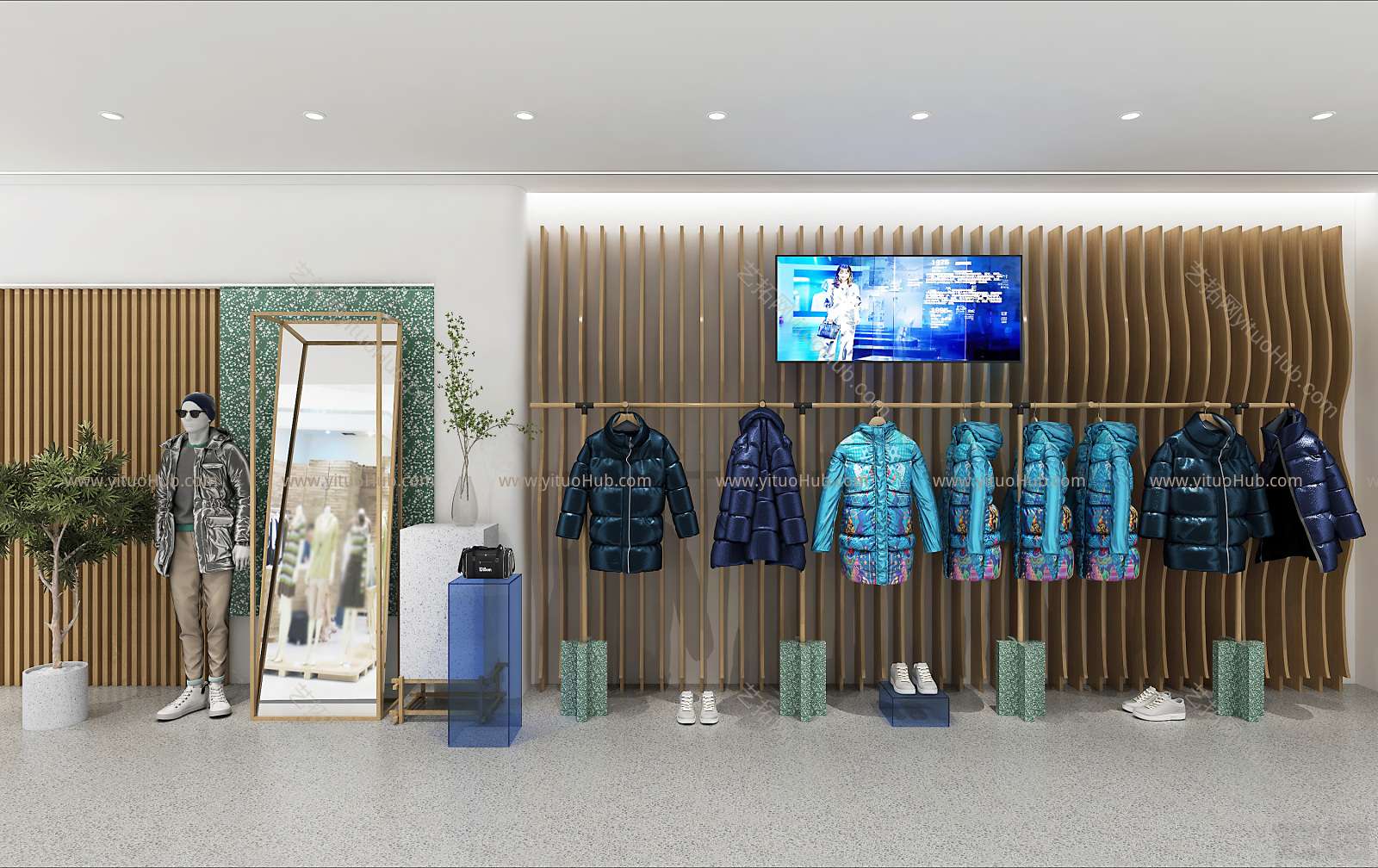 现代潮流服装店