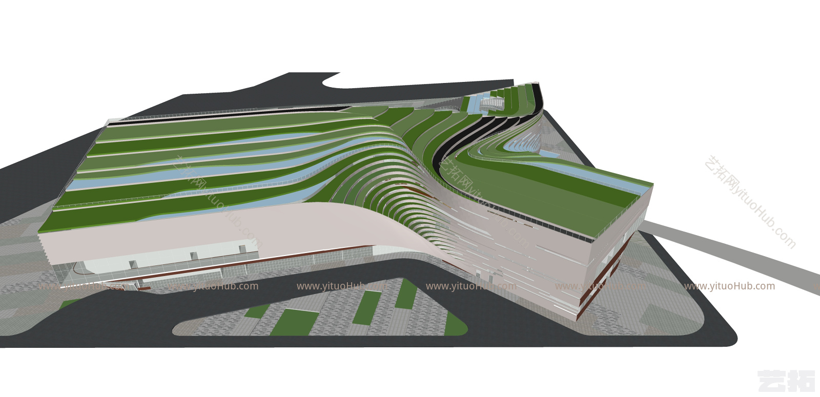 现代展览馆建筑