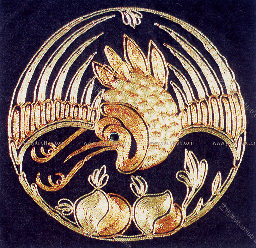 古代古典服饰纹样祥瑞丝绣图案贴图
