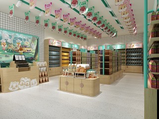 现代风格零食小吃店
