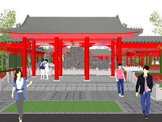 中式公园景观