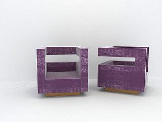 现代个性沙发模型