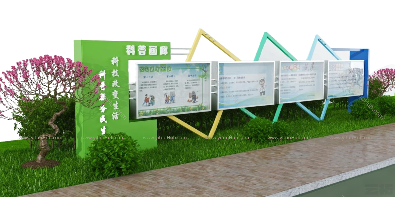 现代科技宣传栏