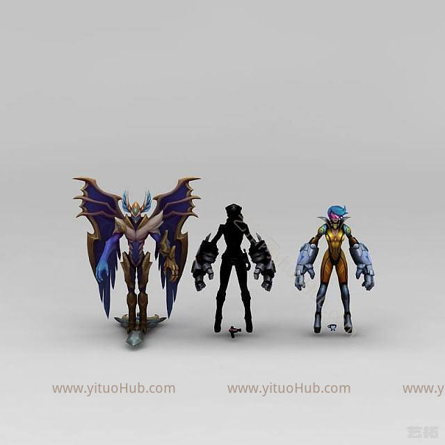 现代lol人物角色模型