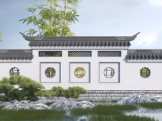 中式园林景观墙