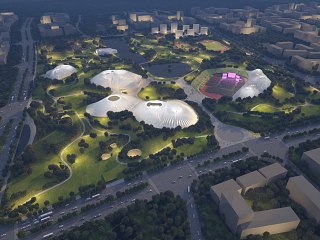 体育馆鸟瞰图
