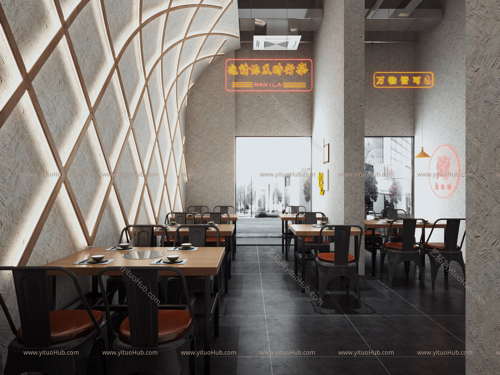 现代烧烤店