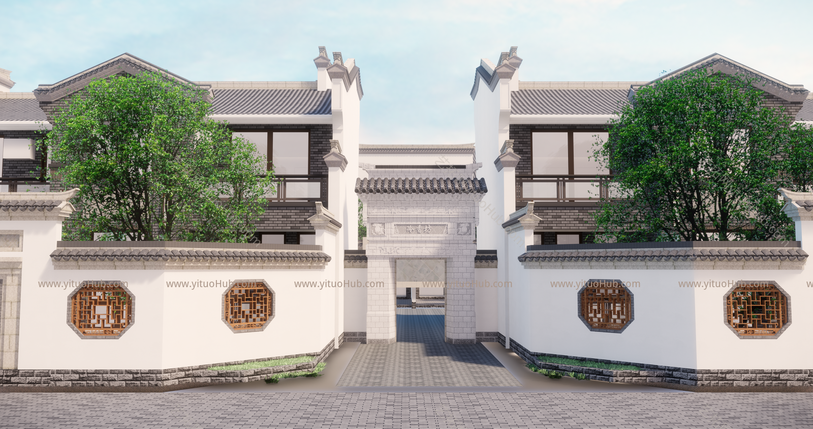 徽派合院建筑设计