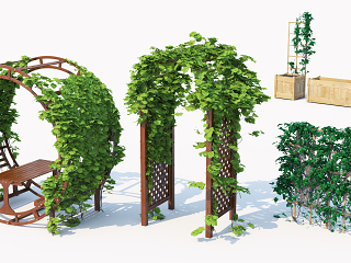 现代花架 景观小品