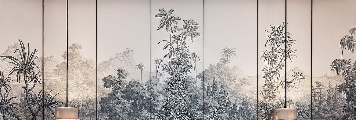 美式欧式法式植物油画壁纸壁布背景画 (9)