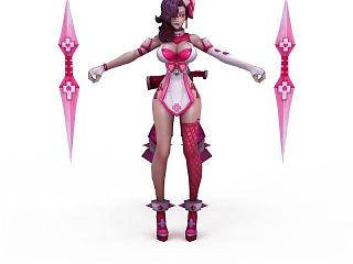 王者荣耀性感女郎角色模型