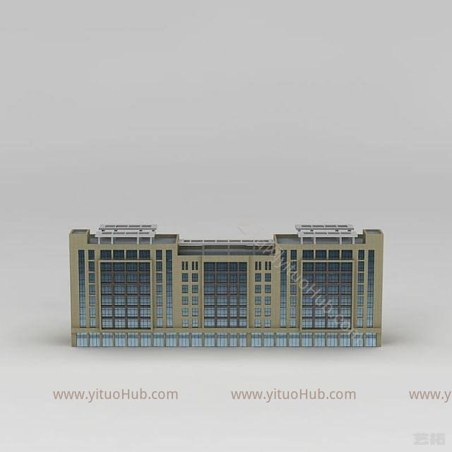 现代办公楼模型