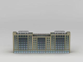 现代办公楼模型