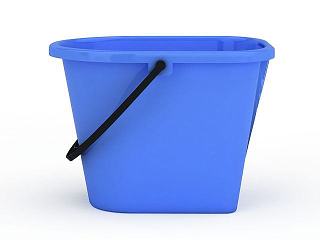现代蓝色水桶模型