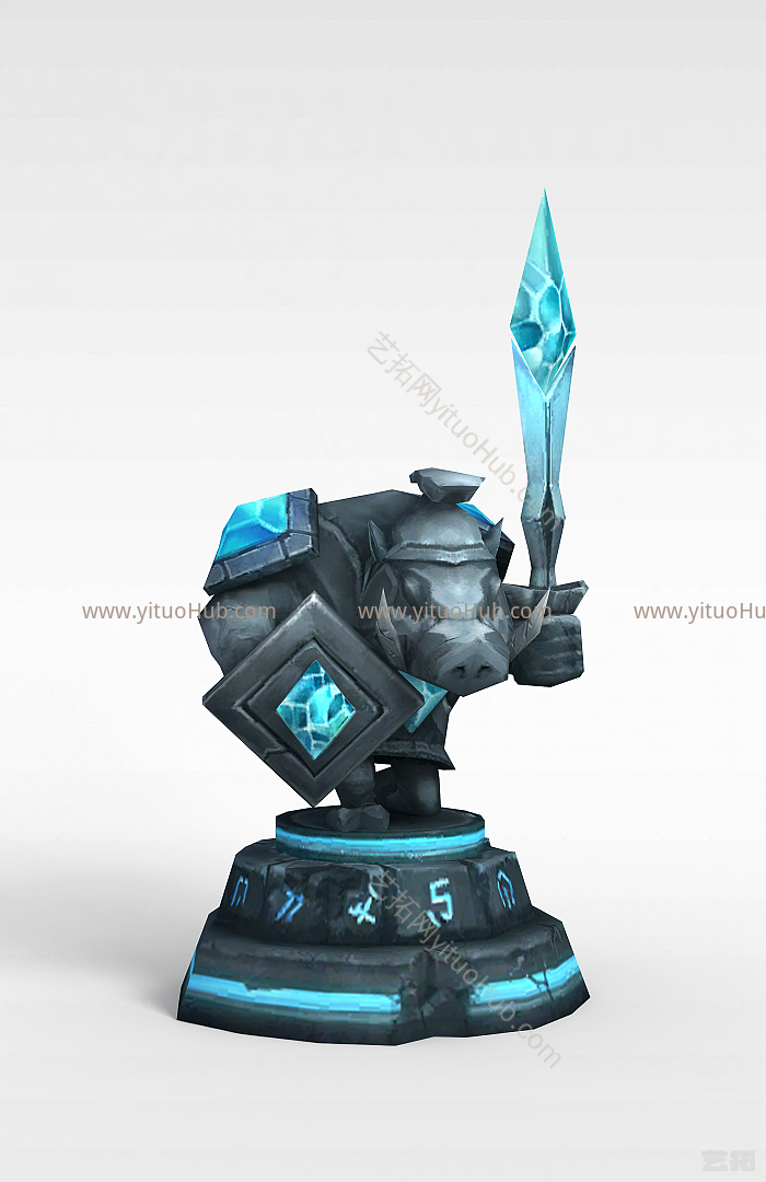 现代LOL防御塔模型