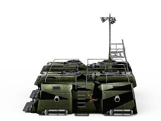 现代红色警戒苏联建筑设备游戏装备模型