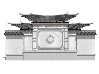 中式景墙